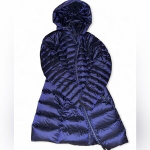 Lululemon Athletica Navy Long Puffer Coat